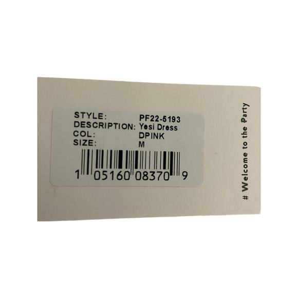 Retrofete Yesi Dress Pleated Surplice Braided Strap Formal Gala Party Metallic M - Picture 8 of 15